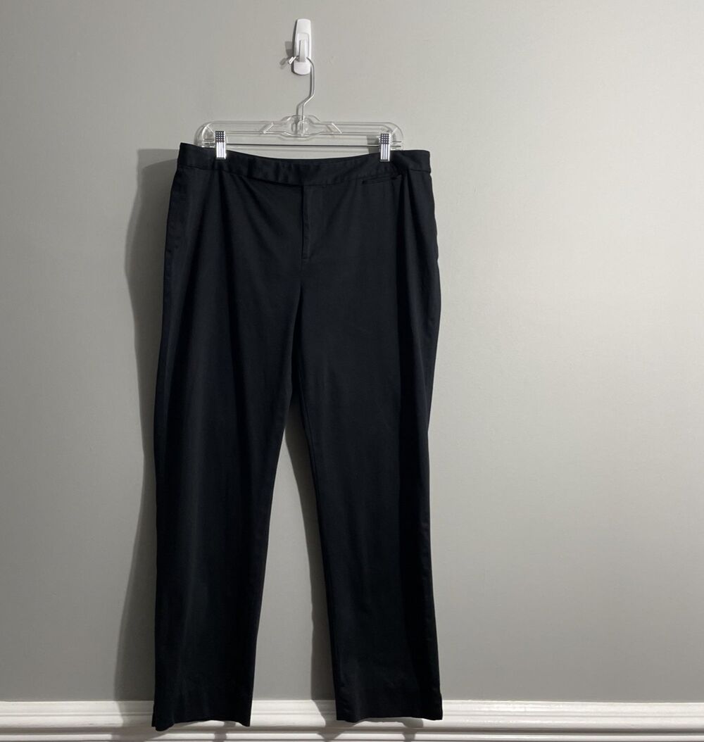 Lauren Ralph Lauren Classic Black Cameron Trousers Women’s 16W Dress Pants